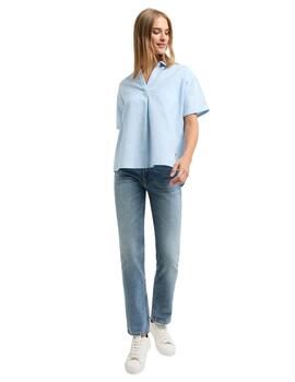 Frieda Blouse Pale Blue