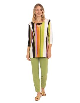 Anna Mora Camiseta Rayas Multicolor