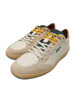 Blauer Leather Sneaker Murray White/Green/Yellow
