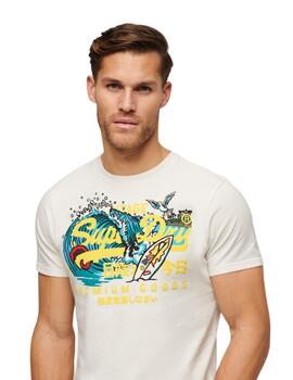 Superdry Camisetas La Vl Graphic T Shirt Off White