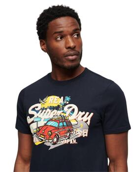 Superdry Camisetas La Vl Graphic T Shirt Eclipse N