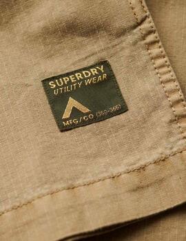 Superdry Camisa Military L/S Shirt Canyon Sand Bro