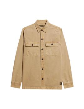 Superdry Camisa Military L/S Shirt Canyon Sand Bro