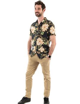 Superdry Camisa Open Collar Print Linen Shirt Made
