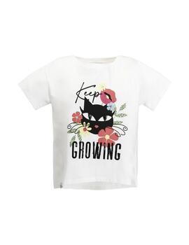 Café Noir Tshirt Keep Growing  Bianco