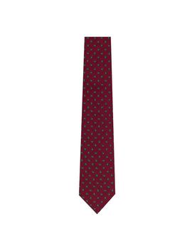 Corbata Hackett Roja Estampada Para Hombre