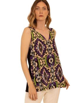 Anna Mora  Twin-set Largo Estampado