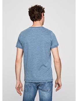 Camiseta Pepe Jeans Estampada Basil Azul Para Hombre