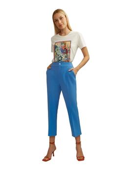 Alba Conde Pantalon Azul