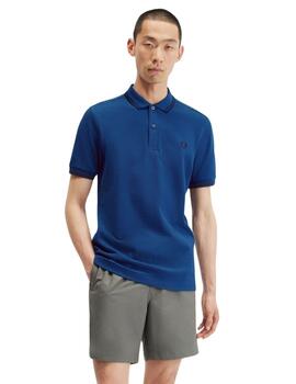 Fred Perry Polo R84 Cobalto Sombreado Azul Marino Azul Marin