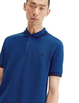 Fred Perry Polo R84 Cobalto Sombreado Azul Marino Azul Marin