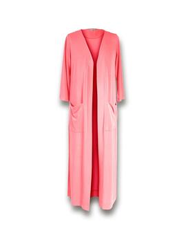 PAROLE CHAQUETA LARGA ABERTURAS CREPE CORAL