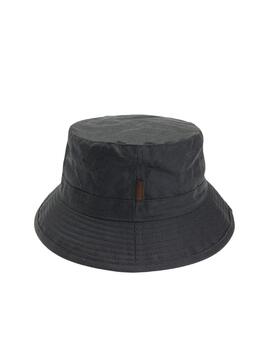Barbour Gorro Wax Bucket Hat Verde oscuro