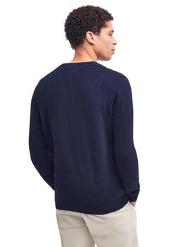 Barbour Jersey Azul marino cuello pico