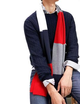 Bufanda Tommy Hilfiger Gris y Azul Para Hombre