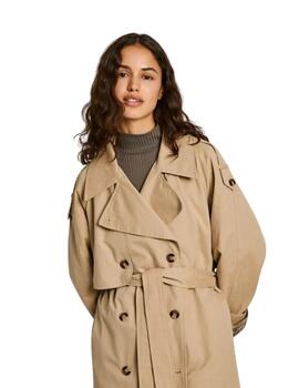 Pepe Jeans Gabardina Bianca Light Beige