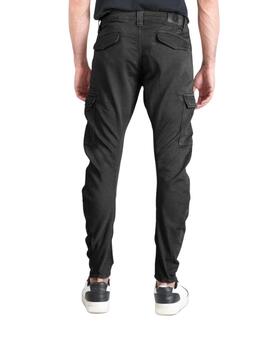 Le Temps Des Cerises Pantalón Jogg cargo Negro