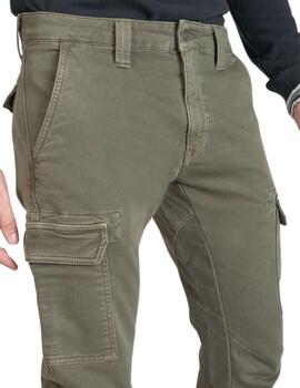 Le Temps Des Cerises Pantalón Jogg cargo Verde