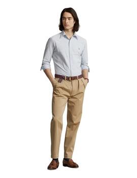 Camisa Ralph Lauren Rayas Blanco y Azul Para Hombre
