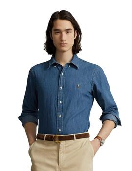 Camisa Para Hombre Ralph Lauren Vaquera Azul