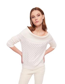 Jersey Blanco Gaudi cuello barco