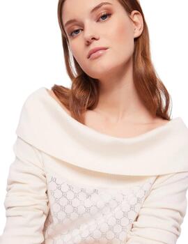 Jersey Blanco Gaudi cuello barco