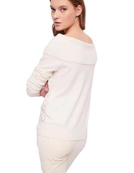 Jersey Blanco Gaudi cuello barco