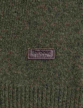 Barbour Jersey Verde cuello botones