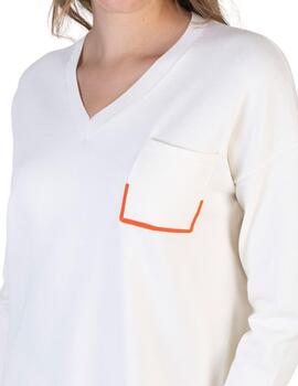 Hongo Jersey Crudo cuello pico