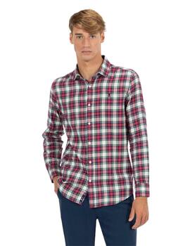El Pulpo CAMISA CUADROS TRICOLOR TWILL ROJO