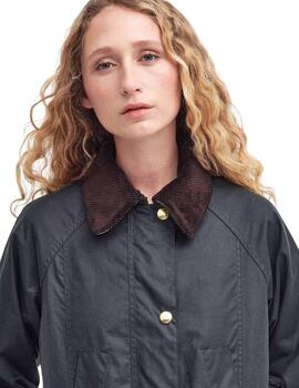 Barbour Chaqueta Modern Beadnell Wax Verde oscuro