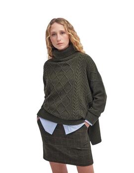 Barbour Jersey Barbour Burne Knitted Cape / Oliv
