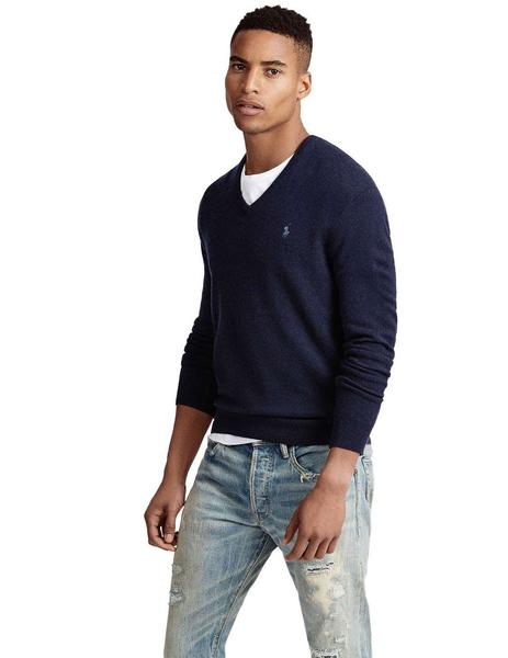 Jersey Ralph Para Hombre Lauren Punto Azul Marino