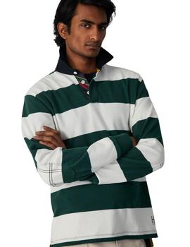 Hackett Polo Heritage H Str Rugby Green/White