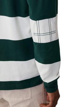 Hackett Polo Heritage H Str Rugby Green/White